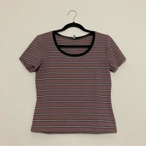 Charlotte Russe Pink Striped Top